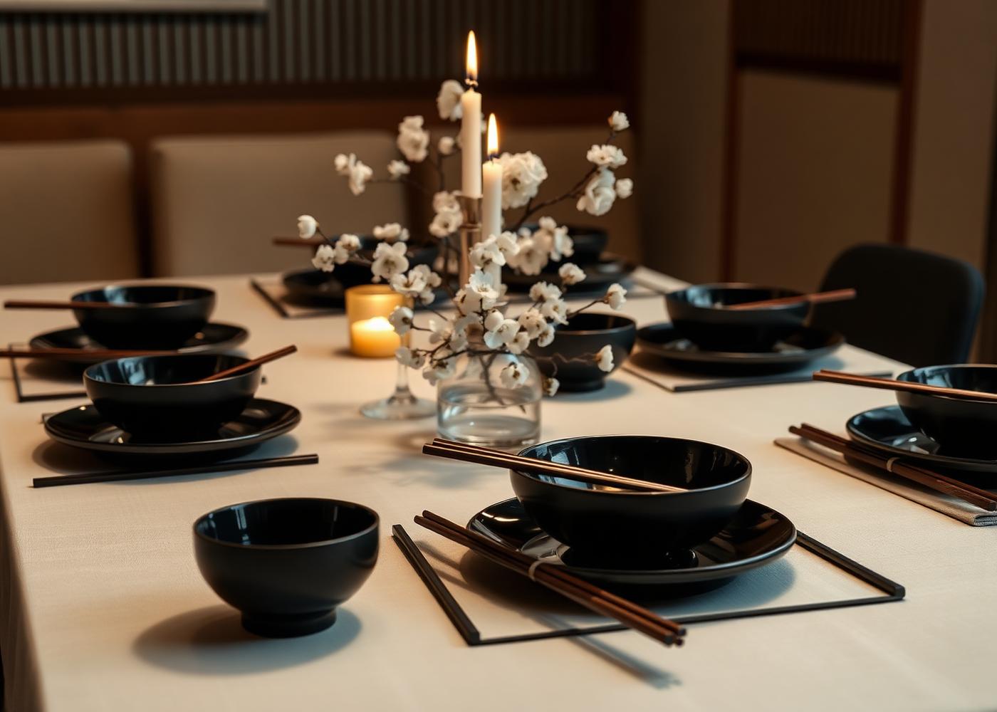Dining table setting